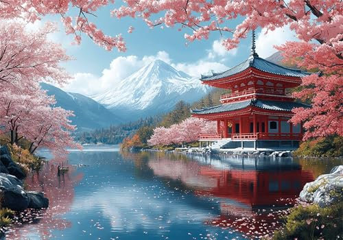 Landschaft Puzzle 5000 Teile Erwachsene Klassische Puzzles Haus Jigsaw Anspruchsvoll Impossible Schwer Pädagogisches Spielzeug Kinder Holzpuzzlem Groß Puzzlespiel Geeignet für alle Altersgruppen P-191