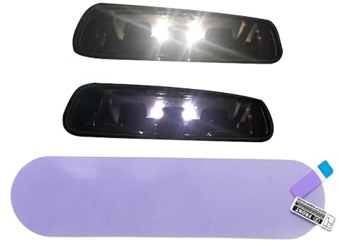 Auto Rückspiegelfolie - 5 X 20 cm Anti-Beschlag-Blendspiegelfolie, Seitenspiegel Abblendfolie, Innenrückspiegel, Blendschutzmembran, Anti-Kratz-Aufkleber, wasserdichte, Regensichere Schutzaufkleber