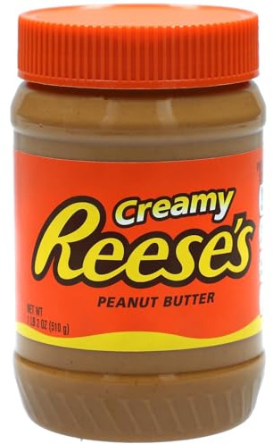 Reese’s Creamy Peanut Butter 510 g – Amerikanische Erdnussbutter | Süß-salziger Brotaufstrich | Perfekt für Sandwiches, Desserts & Frühstück | Original USA Produkt