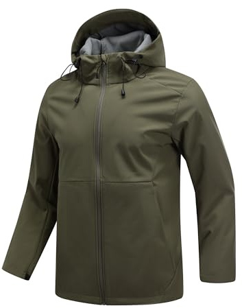 YOUTHUP Men's Waterproof Hooded Softshell Jacket Raincoat | Waterproof hooded softshell jacket, doubles as raincoat.