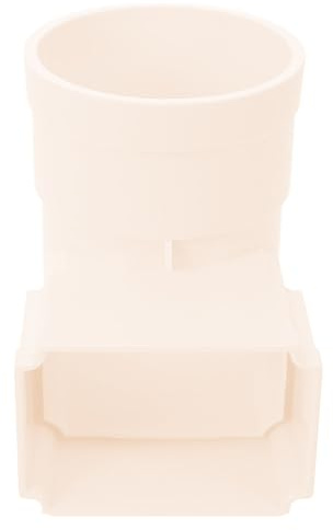 Abaodam Adattatore per Grondaia Quadrata in Plastica Bianco Facile da Trasportare e Usare per Scarico Acqua Piovana e Accessori Tetto