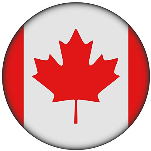 FanShirts4u Button/Badge/Pin - I Love KANADA Fahne Flagge CANADA
