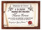 Diploma pergamino personalizado con marco para quien tú quieras (Diploma pergamino a la mejor Mamá)