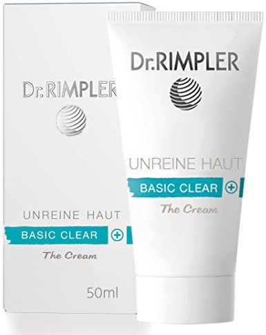 Dr. Rimpler Feuchtigkeitscreme 24-Stunden I Feuchtigkeits-Gesichtscreme für Unreinheiten I Tages- und Nachtpflege, natürlich, 50ml