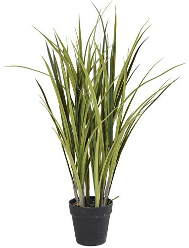 PEGANE Plante Artificielle Haute Gamme Spécial extérieur/Herbe Artificielle POTEE - Dim : 75 x 50 cm