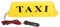 Taxi Light 12V LED Magnetic Taxi Sign On Auto Roof Super Bright Lampe mit Zigarettenanzünder (Gelbes Gehäuse: weißes Licht)