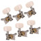 Almencla 6er Set Mechaniken Stimmwirbel Tuning Pegs für Klassische Folk Gitarre, Akustik Gitarre, 3L+ 3R