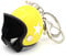 VmG-Store Casque de moto rétro porte-clés avec fermeture fonctionnelle (jaune)