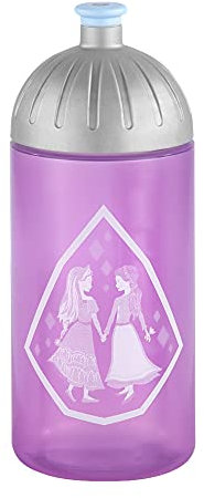 Step by Step Trinkflasche, Ice Princess, lila, auslaufsicher, spülmaschinenfest, BPA-frei, für Schule, Kindergarten, heiße und kohlensäurehaltigen Getränke, 0,5L