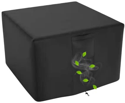 Housse De Protection Pour Brasero Carré De Terrasse Housse De Protection Pour Brasero Oxford 420D Housse Pour Foyer D'extérieur Couverture De Gril Anti-uv Imperméable Housse De Protection 82x82x61CM