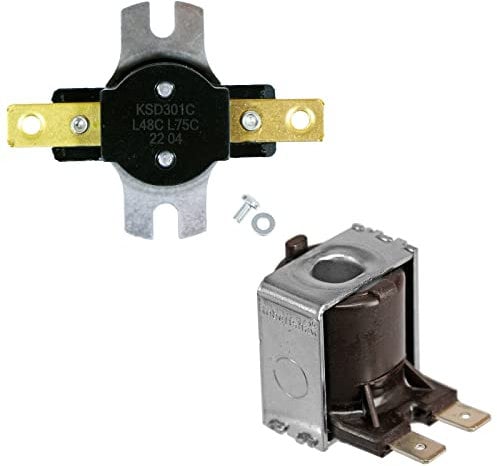 SPARES2GO Shower Switch Compatible with MIRA Thermal Cut Out Fuse Off TOC 1736.436 + Solenoid Coil