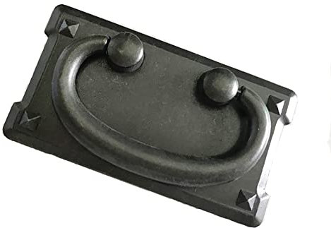 SagaSave Vintage Drawer Ring Pull Handles Fits for Cabinet, Cupboard, Chest, Wardrobe, Bookcase, Closet (Antique Black)