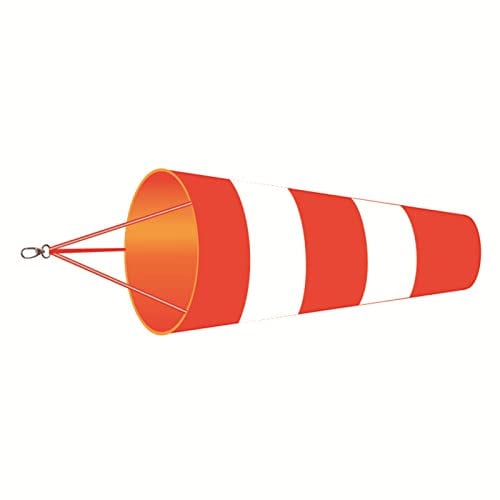 Windsäcke für den Garten,Windsack für Draußen,Windrichtungsanzeiger in Rot-Weiß,Windsack Oxford-Stoff Wetterfeste Wind Socke Tasche zur Windmessung,Hängende Dekoration,Windsack Flagge für Draußen