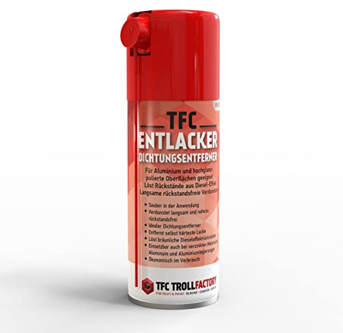 TFC Abbeizer Spray I 12 x 400 ml - Entlacker & Dichtungsentferner I Kraftvolle Entfernung von Lack, Klebstoff, Öl und Bitumen I geeignet für Metall, Holz, Keramik und Glas, PE & PP