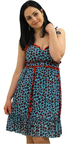 Denny Rose Vestito Corto da Donna Marchio Jeans, Modello 311ND15018, Realizzato in Sintetico. 40 Turchese
