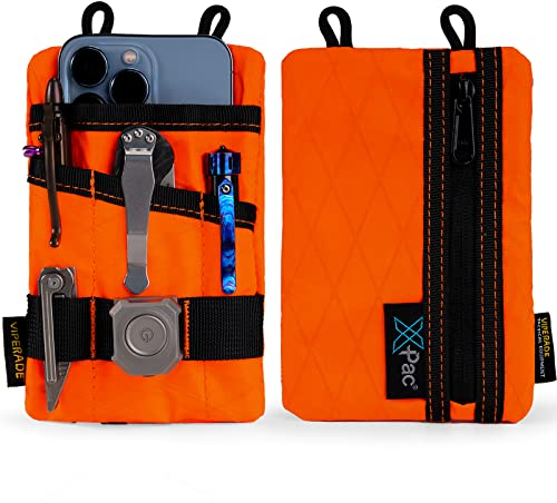 VIPERADE VE1 EDC Tool Pocket Organizer, Small EDC Pouch with 5 Pockets, Small Multitool Organizer Pouch Nylon Tool Sheath for Flashlight Multitools Pen Notebook