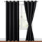 Hiasan Verdunklungsvorhänge Gardinen mit Ösen,Schwarz Blickdicht Vorhänge,Halloween Vorhang,2 Stück,140 x 245 cm (Breite x Höhe),weiche Schiebevorhänge für Schlafzimmer,Wohnzimmer usw.