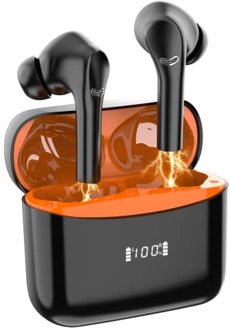 Bluetooth Kopfhörer, Kopfhörer Kabellos Bluetooth 5.3 In Ear Kopfhörer mit 4 ENC Mikrofon, 42 Std Spielzeit, USB-C Ladekoffer, Kabellose Kopfhörer Noise Cancelling Earbuds, IPX7 Sport Ohrhörer Joggen