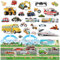 210 Stück Transport-Fensteraufkleber für Kinderfahrzeuge, Meafeng Verkehr Stickerbuch Wiederverwendbare Stickerbücher, 6 Blätter Stickerheft, Reisespielzeug Flugzeugaktivitäten