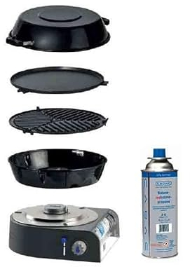 Antarion Pack CADAC Barbecue Gaz Spécial Camping + Cartouche de Gaz 220g