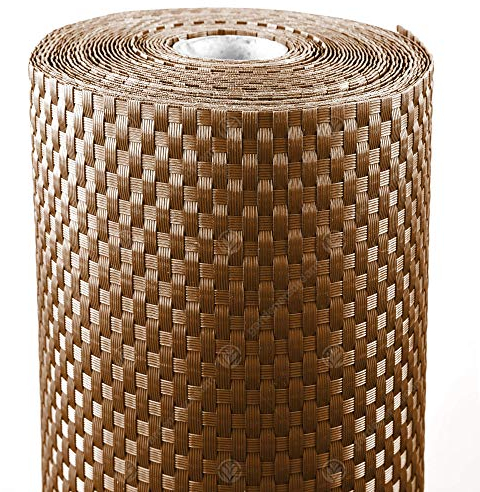 GardenersDream Polyrattan Sichtschutz & Windschutz (Honig, 1 x 1 Meter) - Polyrattan Balkon Sichtschutz Wetterfest - Ideale Sichtschutz Garten-, Sichtschutz Zaun- & Sichtschutz Balkon Verkleidung