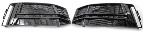 Front Kühlergrill Für A4 Für S-Line B9 S4 2017 2018 Glänzend Schwarz Auto Vorderen Stoßfänger Unteren Grill Sport Stil Grill Nebelscheinwerfer Gitter