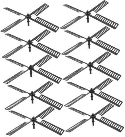 BCOATH 10pièces Pales Éolienne De Jardin Accessoires Plastique Rotatives pour Éolienne Solaire Résistantes Aux Intempéries pour Cour Jardin