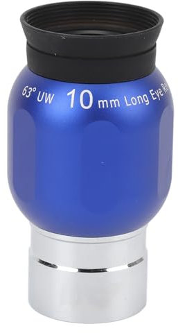 Oculari Telescopici, Oculare Ultra Grandangolare da 1,25 Pollici 10 Mm 63°, Accessorio Telescopio per L'osservazione Astronomica