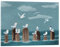 Posterlounge Möwengang II Acrylglasbild von Julia Reyelt 18 x 13 cm Blau Wandbilder Wanddeko
