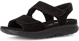 Gabor Damen Low-Top Sneaker, Frauen Halbschuhe,schnürschuhe,schnürer,straßenschuhe,strassenschuhe,sportschuhe,schwarz (S.schwarz),38.5 EU / 5.5 UK