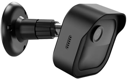 Outdoor Camera Wall Mount Housing and Mounting Bracket, Weatherproof Protective Cover and 360 Degree Adjustable Mount for Blink Outdoor Indoor Home Security Camera System(Black)