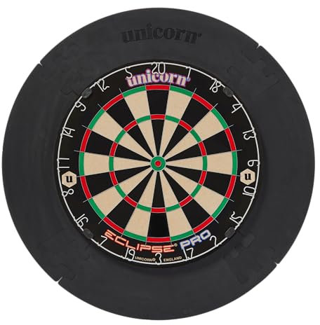 Unicorn Dartboard Backboard Surround | Jigsaw | Heavy-Duty High Density Injection Moulded EVA Plastic | No Fixings Required | Black