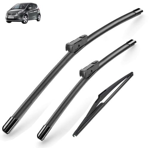 Vorne und Hinten Wischer Set Für Kia Venga MK1 2009-2019 2010 2011 2012 beschichtet scheibenwischer klinge 26 + 14 + 12(Right hand drive)