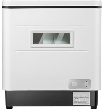 Lavavajillas de acero inoxidable 60L Mini Lavavajillas de mesa independiente como, mueble de almacenamiento y mueble de desinfección AC220-240 V 800 W 50 Hz