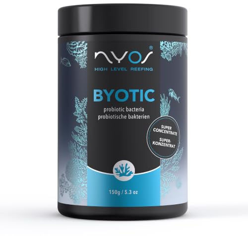 Nyos Byotic – Probiotischer Korallen Booster, Fördert Polypenexpansion & Vitalität, Stärkt Mikrobengleichgewicht und Korallenvitalität, 150g