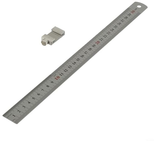 Precisión mejorada en proyectos de manualidades, calibre de marcado de 30 cm y kit de regla de acero