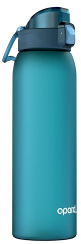 Opard Zip Trinkflasche 1l, Trinkflasche Sport BPA frei, Leichte Tritan Flasche, Water Bottle Spülmaschinenfest, Auslaufsicher Wasserflasche Für Sport, Schule, Kinder, Fitness, Gym, Fahrrad, Outdoor