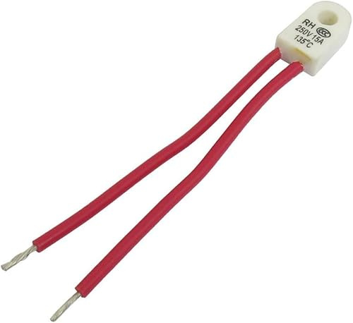 Thermo-Sicherung, 135 °C, 250 V, 15 A, Keramik, mit Loch