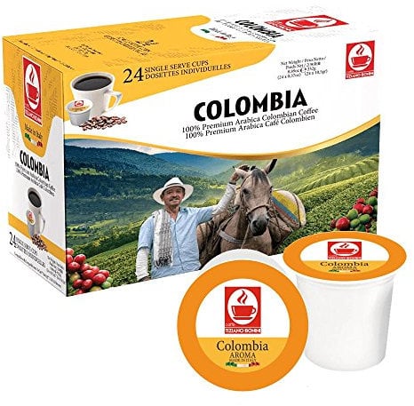 Bonini Coffee Pods, Pack of 2 Keurig Compatible Coffee Pods, K-Cup. 100% Columbian Arabica Blend Each Pack 24 pods (Total 48 pods)