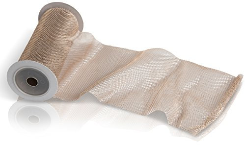 CHICCIE Netzstoff auf Rolle 200cm x 12cm - Kupfer - Dekostoff Fein Tischläufer