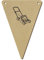 5 x 140mm 'Lawnmower' Wooden Bunting Flags (BN00047199)