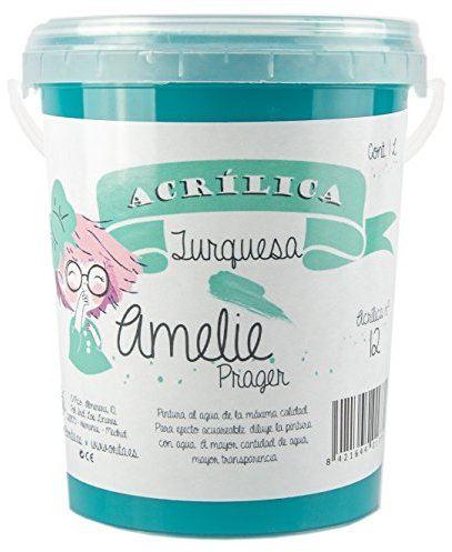 Amelie Prager 1L/12 Pintura Acrílica, Turquesa, 1000 ml