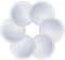 TopBine 3 Pairs Bra Pads Soft Push-up Bra Padding Inserts for Bikini Dresses Top Swimsuit Sports Bras, Round Shape/Light Beige (Round L white, A/B)