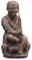 Asiate beim Angeln Gartenfigur Steinfigur Angler Figur Deko Blickfang Thailand Steinfigur XXL 46 cm hoch