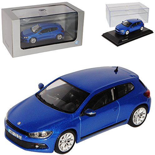 Norev Volkwagen Scirocco III Typ 13 Rising Blau Ab 2008 1/43 Modell Auto mit individiuellem Wunschkennzeichen