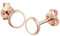 Elli Ohrringe Damen Ohrstecker Kreis Geo mit Emaille Weiß in 925 Sterling Silber