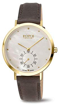 Boccia Titan-Uhr für Damen Gold/Braun Royce 3316-05