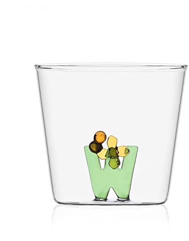 Ichendorf Trinkglas Kollektion Greenwood Alphabet Fiorito Buchstabe W