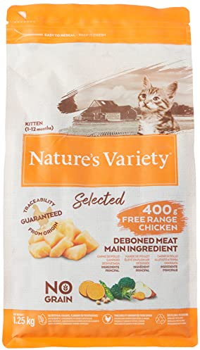 Nature's Variety Selected Katzenfutter Junior, getreidefrei, mit Camper-Hühnchen ohne Knochen, 1,25 kg