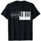Piano Klavier Design Heartbeat Line EKG Pianist Flügel T-Shirt
